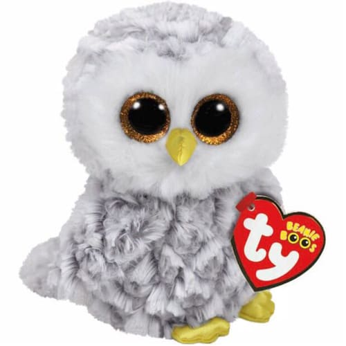 TY Owlette White Owl – Beanie Boos - Calm Cuddle Buddy