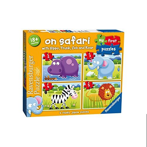 On Safari My First Puzzles (2,3,4,5pc) - Desk Play Puzzle