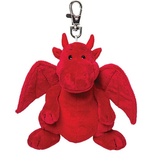 Sitting Red Dragon Keyring - Snuggle Time Buddy