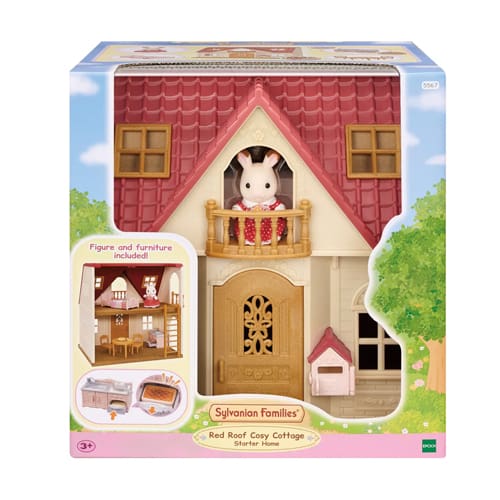 Sylvanian Families Red Roof Cosy Cottage Starter Home - Art Table Fun