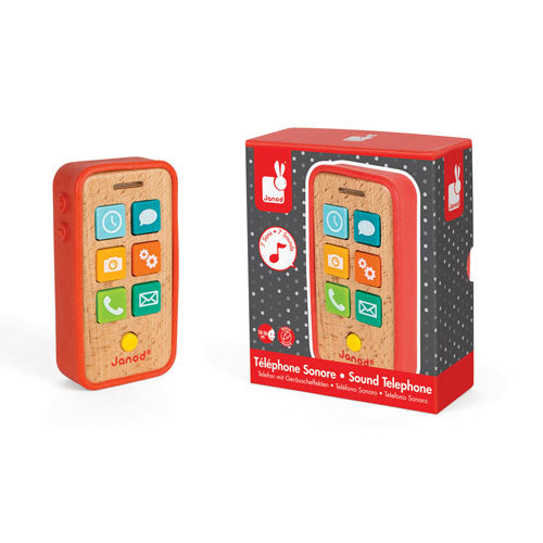 Wooden Mobile Telephone With Sounds - Weekend Game Pick