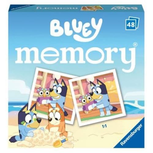 Ravensburger Bluey Mini Memory Game - Racing Fun Pick